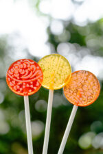 3 X ONE OF EACH  LOLLIPOPS WITH A VANILLA GLAZE - Image 2