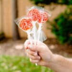 RASBERRY LOLLIPOPS WITH A VANILLA GLAZE (3)